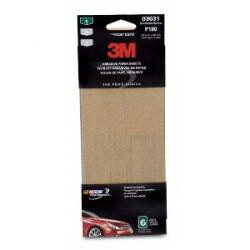 3M 3031 Alum Oxide Sandpaper Fine 6/Pk