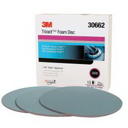 3M 30662 Trizact Hookit 6" Foam Discs 15/Carton
