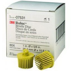 3M 7531 180Grade Yellw Roloc Bristle 10Disc