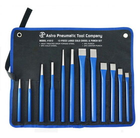 Astro Pneumatic Tool 12Pc Cold Chisel & Punch Set