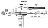 Badger Air-Brush 41-004 Med Tip F/Models 155,175M,200Nh,360