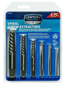 Century Drill & Tool 73414 6 Pc Sp Screw Ext Cd Set