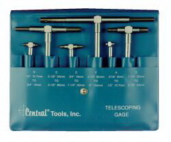 Central Tools 6554 Telescoping Gage 6Pc Set, 5/16-6" Range