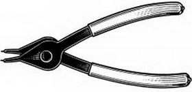 AllStart CV1018 130145 Snap Ring Plier .038 45Deg