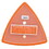 Dynabrade 57950 Pad Disc Dynafine Triangular, Price/EACH