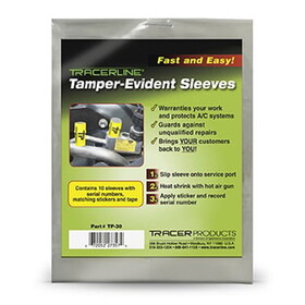 Tracerline DLTP30 Tamper Evident Sleeves 10/Pk