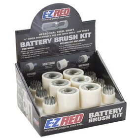 E-Z RED EZPP12PK Battery Brush Kit