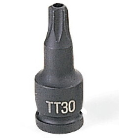 Grey Pneumatic 909TT Skt 1/4" Dr X Tt9 Tamper Proof Torx Driv