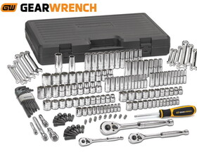 Apex Tool Group GWR80932 Set Mechanics Tool 165Pc 1/4, 3/8, 1/2