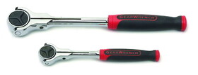GearWrench 81223 Ratchet 1/4/3/8" Dr Cush Grp Roto 2 Pc