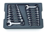 Apex Tool Group GWR81903 Wrench Set Combo Stubby 12 Pt Sae/Met 20