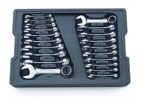 GearWrench 81903 Wrench Set Combo Stubby 12 Pt Sae/Met 20