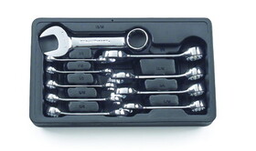 Apex Tool Group 81905 Wrench Set Combo Stubby 12 Pt Sae 10 Pc