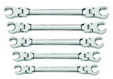 Apex Tool Group 81910 Wrench Set Flare Nut Flex Sae 5 Pc