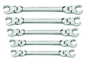Apex Tool Group 81910 Wrench Set Flare Nut Flex Sae 5 Pc