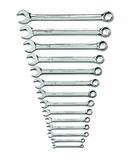 GearWrench 81924 Wrench Set Combo 6 Pt Sae Full Pol 14 Pc