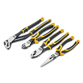 Apex Tool Group 4 Pc Mixed Dual Material Plier Set