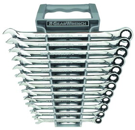GearWrench 85098 Wrench Set Combo Ratch 12 Pt Met Xl 12 P