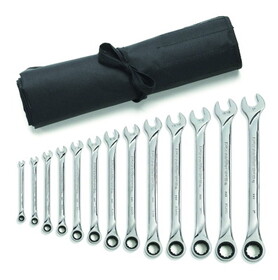 GearWrench 85199R Wrench Set Combo Ratch 12 Pt Sae Xl 13 P