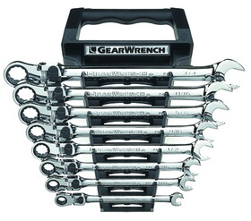 GearWrench 85798 Wrench Set Xl Lock Rtch Flex Sae 12 Pt