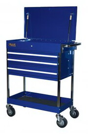 Homak BL05500200 Blue 35" Pro 3-Drwr Serv Cart