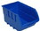 Homak HMHA01015612 Single Med Plastic Bin - Blue - No Logo, Price/EACH