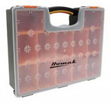 Homak HA01112425 Plastic Organizer W/ 12 Removable Bins