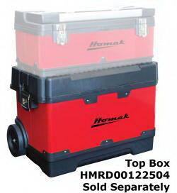 Homak RD00423002 Red Metal/Blk Plastic Roll-Away Toolbx