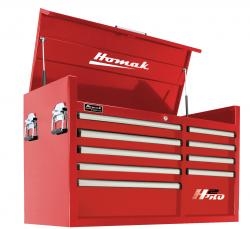 Homak RD02041091 41" H2Pro 9 Drwr Top Chest Red