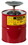 Justrite Plunger Can, Steel, 1 Gal. Red, Price/each