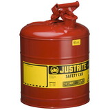 Justrite 7150100 Safety Can, 5 Gal. Red, Type 1