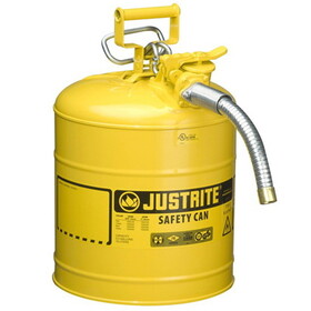 Justrite 7250230 5 Gallon Yellow Safety Can