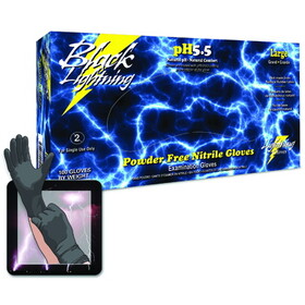 Atlantic Safety Products BL-L Nitrile Black Lightning Lg 100/Bx