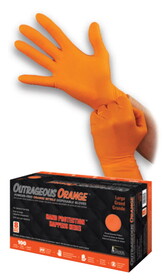 Atlantic Safety Products LGOO-L 8Ml Diamond Grip Orange Glvs Bx/100