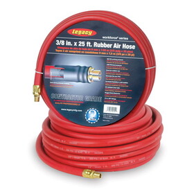 Legacy Manufacturing HRE3825RD2 Hose Rubber Air Workforce Series 3/8"X25