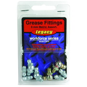 Legacy Manufacturing LML5910 Grease Fitting Metric 6Mm Assortment