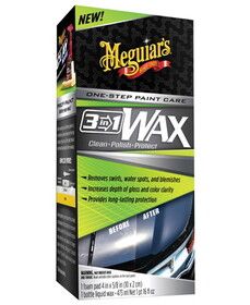 Meguiar's Wax 16oz 3 In 1 W/Applicator Pad