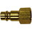 Milton 763 Plug Hi Flo V Style 3/8" Fnpt Brass - Ea, Price/EA