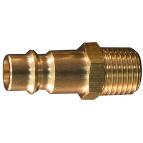 Milton S-760 Hi-Flo V-Styl 1/4"Mnpt Brass Plug (2/Cd)