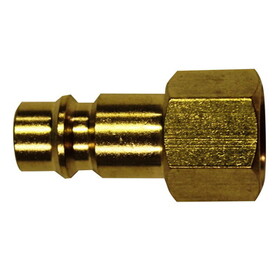 Milton S-761 Plug Brass Hi-Flo V-Style 1/4"Fnpt (2/Cd