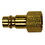 Milton S-761 Plug Brass Hi-Flo V-Style 1/4"Fnpt (2/Cd, Price/CARDED