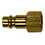 Milton S-763 Plug Brass Hi-Flo V-Style 3/8" Fnpt 2/Cd, Price/CARDED
