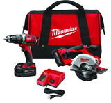 Milwaukee Elec Tool ML2698-22 M18 Combo Hammer Dr/Metal Saw Package