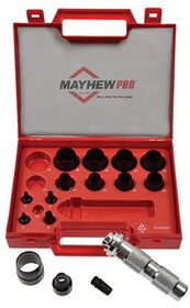 Mayhew Tools 66004 Hollow Punch Metric 3Mm-30Mm 16 Pc Set