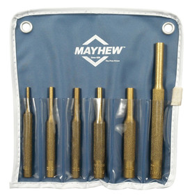 Mayhew Punch Pin Brass 6 Pc Kit