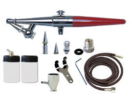 Paasche Single Action Airbrush Set-All 3 Heads