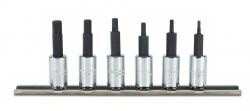 Proto 4770-6 1/4" Dr 6Pc Metric Hex Bit Set