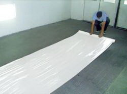 RBL Products 454 Self-Adherng Spray Booth Wht Floor Film