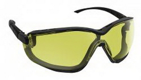 SAS Safety Corp 5103-02 Goggle Anti Fog Black Frame/Yellow Lens