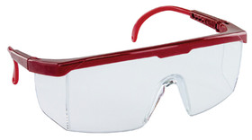 SAS Safety Corp 5272 Hornets, Red Frame W/Clear Lens